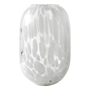 Ombre Home Indie Glass Vase I White 10.5 x 16 cm