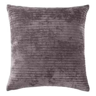 KOO Oren Quilted Velvet Cushion Charcoal 45 x 45 cm