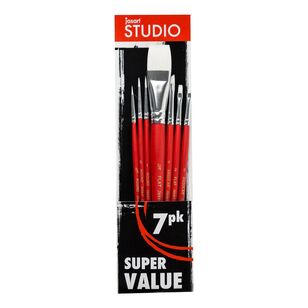 Jasart Studio Super Value Brush Set 7 Pack Multicoloured