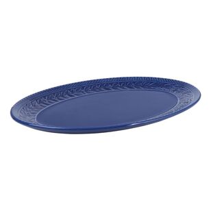 Casa Domani Leccino Oval Platter Blue 45 x 30 cm