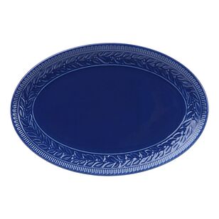 Casa Domani Leccino Oval Platter Blue 45 x 30 cm