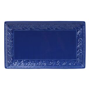 Casa Domani Leccino Rectangle Platter Blue 43 x 25 cm