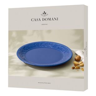 Casa Domani Leccino Round Platter Blue 35 cm