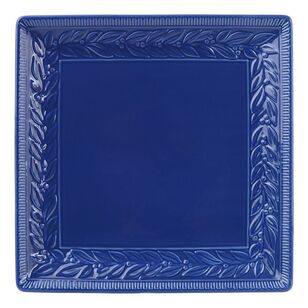 Casa Domani Leccino Square Platter Blue 34 cm