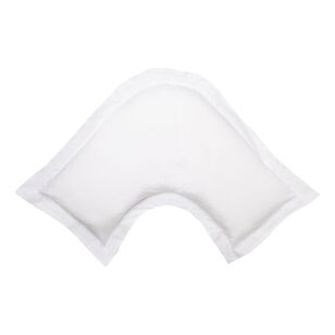 Logan & Mason 300 Thread Count Cotton V-shape Pillowcase  White