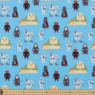 Disney Star Wars Villains 112 cm Cotton Fabric Teal 112 cm
