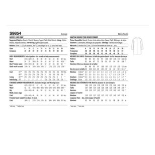 Simplicity S9854 Misses' Lined Coat Pattern for American Sewing Gild 18 ...