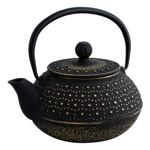 Avanti Imperial Cast Iron 800ml Teapot Black & Gold 800 mL