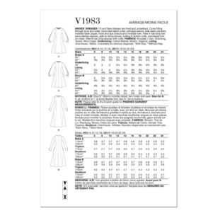 Vogue V1983 Misses' Fit and Flare Dresses Pattern White