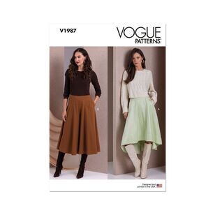 Vogue V1987 Misses' Skirt and Culottes White