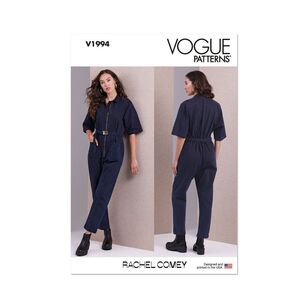 Vogue V1994 Misses' Jumpsuit Pattern by Rachel Comey White