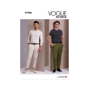 Vogue V1996 Men's Tapered Pants Pattern White