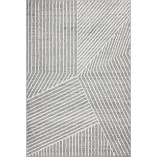 Limon Noah Linear Rug Grey 160 x 230 cm