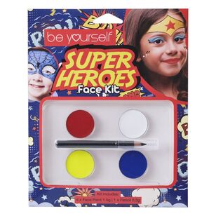 Be Yourself Super Heroes Face Kit Multicoloured