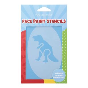 Be Yourself Dinosaur Face Paint Stencils Kit Multicoloured