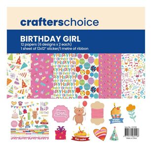 Crafters Choice Paper Collection Birthday Girl Multicoloured