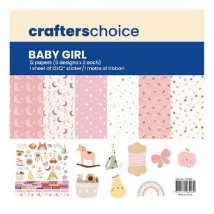 Crafters Choice Paper Collection Baby Girl Multicoloured