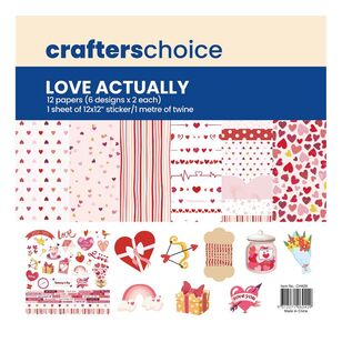 Crafters Choice Paper Collection Love Multicoloured