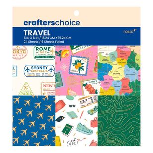 Crafters Choice Paper Pad 6 x 6" Travel Multicoloured 12 x 12 in