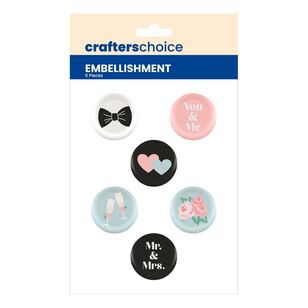 Crafters Choice Wedding Embellishments Multicoloured
