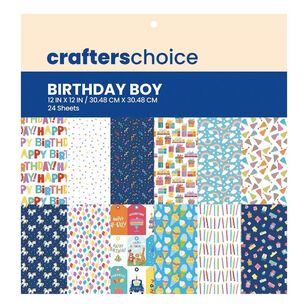 Crafters Choice Paper Pad 12 x 12" Birthday Boy Multicoloured