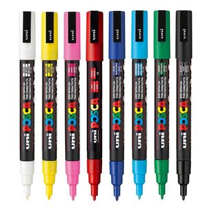 Posca PC-3M 8 Pack Poster Markers Multicoloured