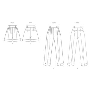Vogue V2014 Misses' Shorts & Pants Pattern 8 - 16 (Paper)