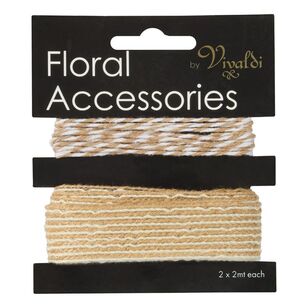 Textured Ribbon String The Green Room Woven Ribbon String Pack Natural | Spotlight Australia