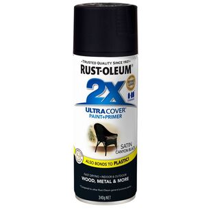Rust-oleum 2X Ultra Cover Satin Paint + Primer Black