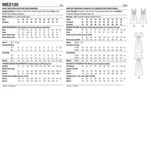Know Me ME2120 Misses' Dress with Sleeve and Length Variations Patterns ...
