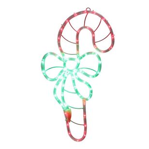 Candy Cane Roping Lights Lexi Lighting LED Silhouette Candy Cane Rope Light Red & Green ...