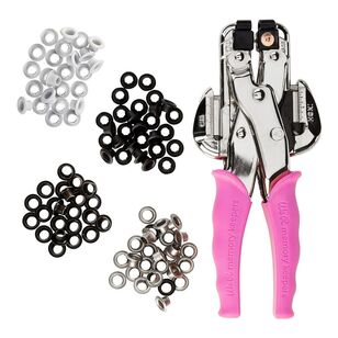 We R Eyelets We R Memory Keepers Crop-A-Dile Eyelet Kit In Storage Case Pink ...