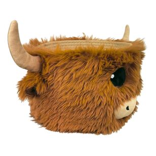 Living Space Highland Cow Rope Basket Brown | Spotlight Australia