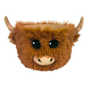 Living Space Highland Cow Rope Basket Brown | Spotlight Australia