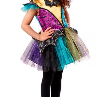 Patchwork Witch Children's Costume Black & Grey