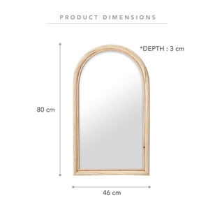 Cooper & Co Emmy Arch Mirror Natural 80 cm