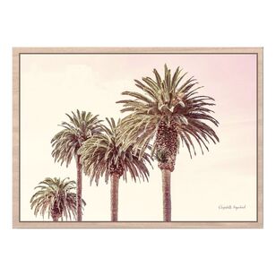 Impact Posters Elizabeth Urquhart Pastel Palms Framed Print Multicoloured 60 x 80 cm