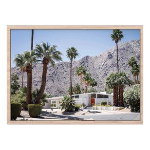 Impact Posters Palm Springs Alexander House Framed Print Multicoloured 60 x 80 cm