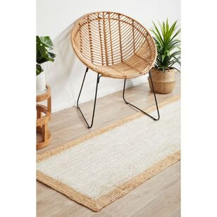 Rug Culture Nosa 333 Hall Runner Off White