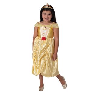 Beauty and the Beast Belle Costume And Tiara Set Multicoloured