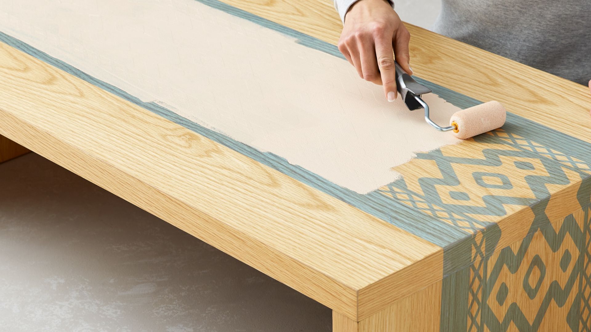 Upcycle furniture by printing and painting your own designs
