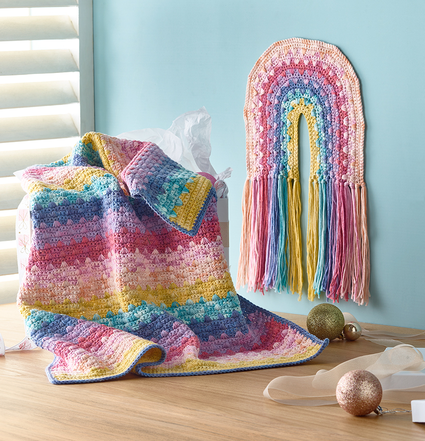 Shadow Yarn Crochet Wall Hanging & Blanket Project
