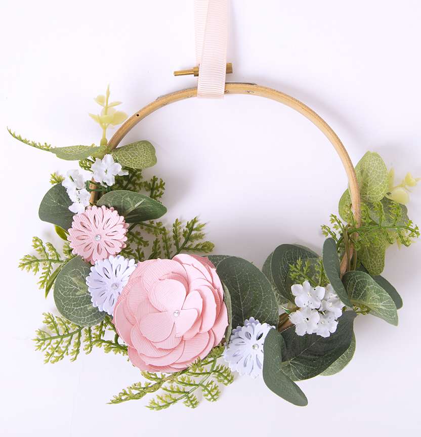 Sizzix Floral Wreath Project