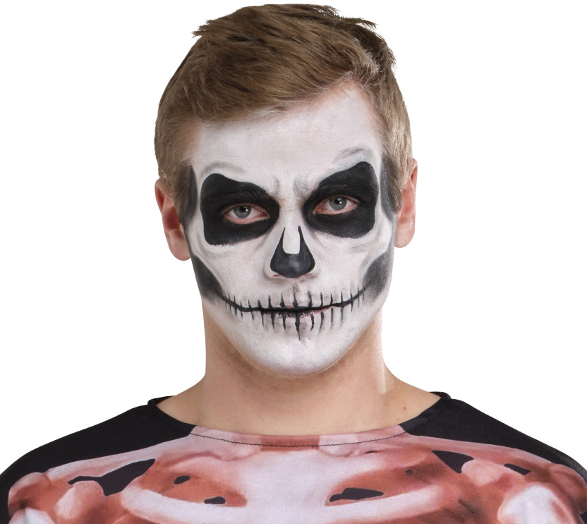 Skeleton Face Paint Project