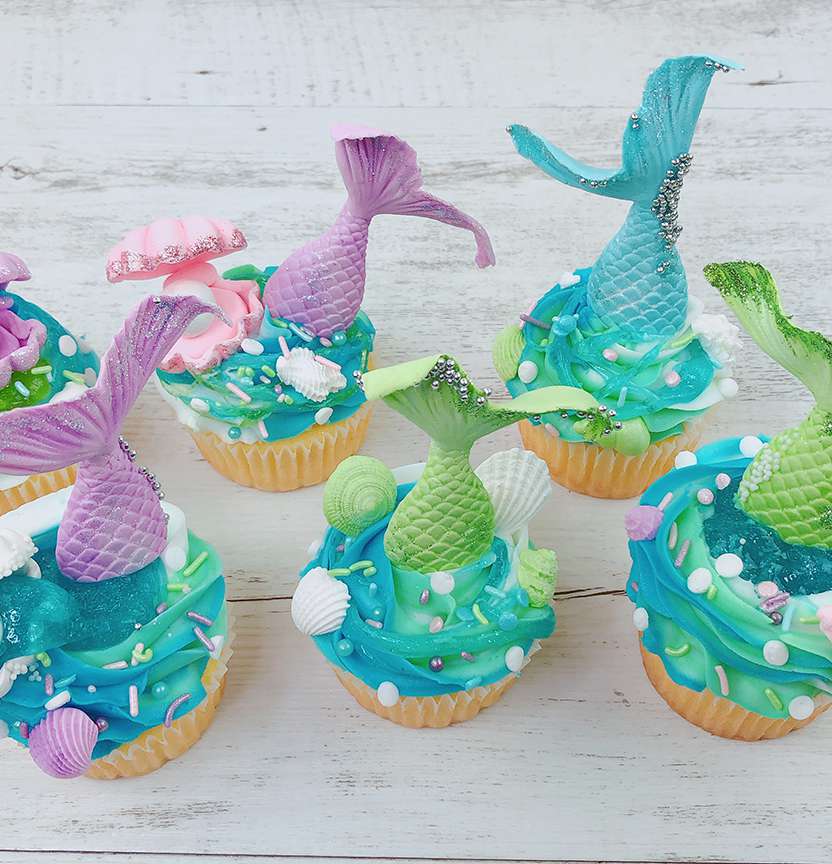 Slime Mermaid Cupcakes Project