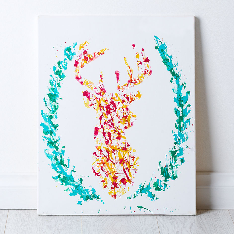 Splatter Canvas Painting Project