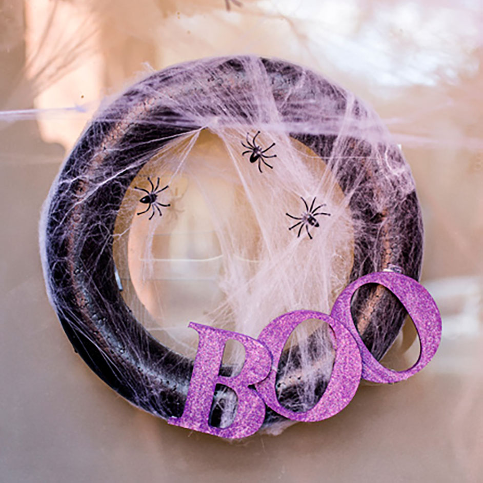 Spooky Boo Wreath Project