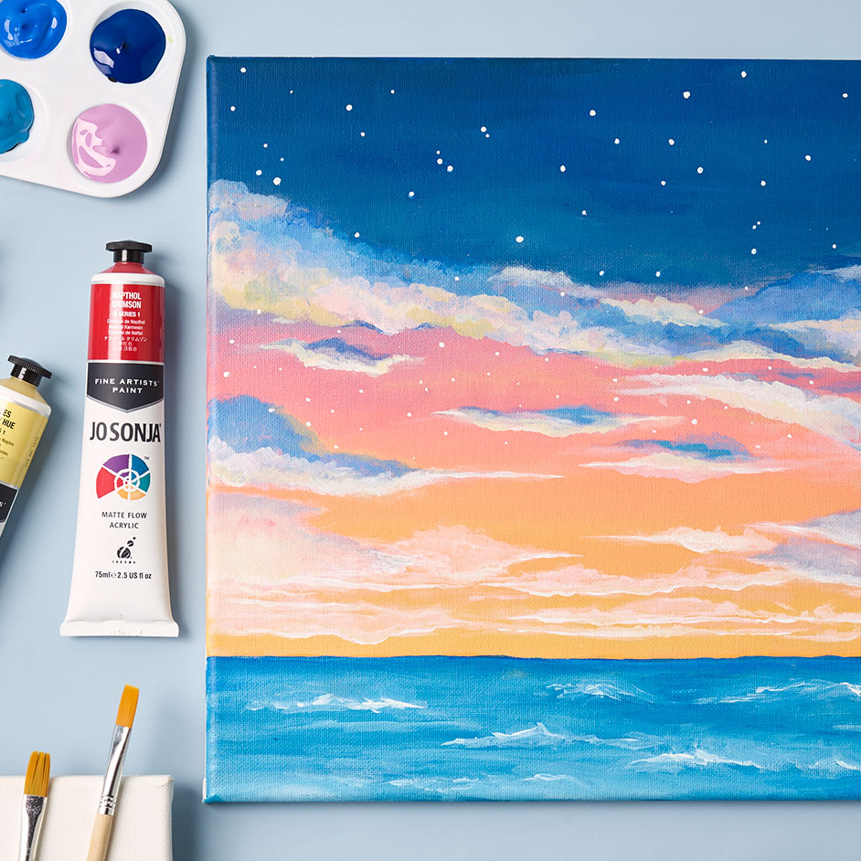 Starry Sunset Painting Project
