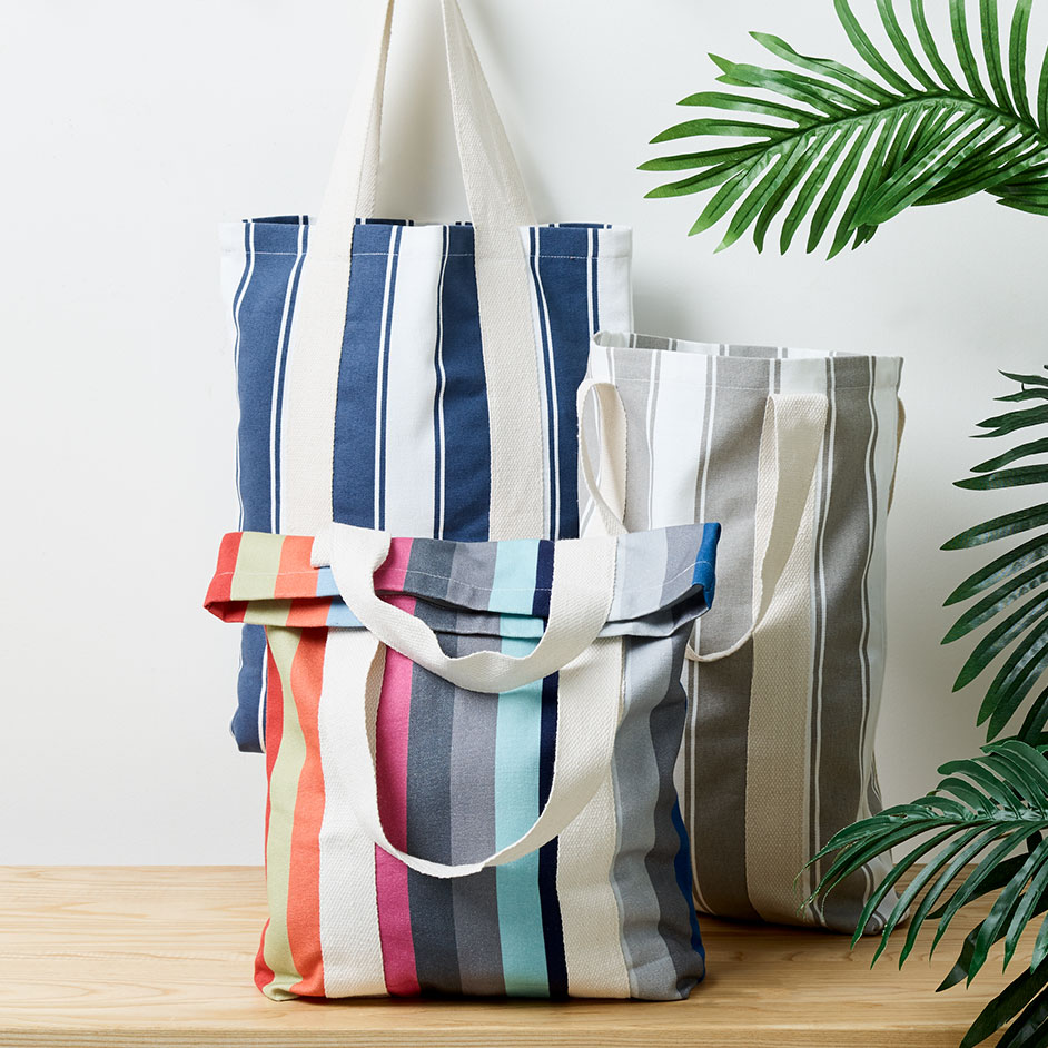 Striped Canvas Bags Project