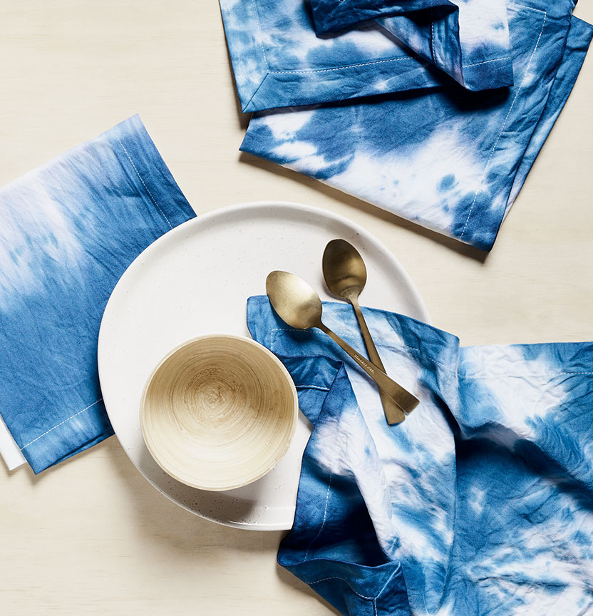 Tie Dyed Napkins Project